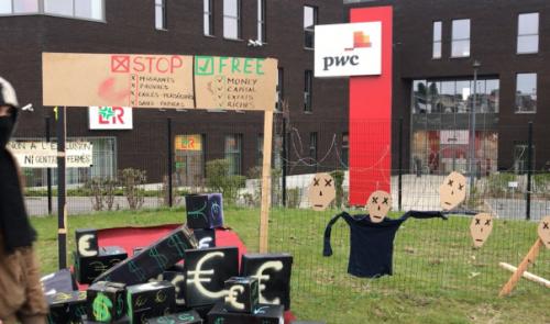 PWC bloqué par des activistes à Vottem