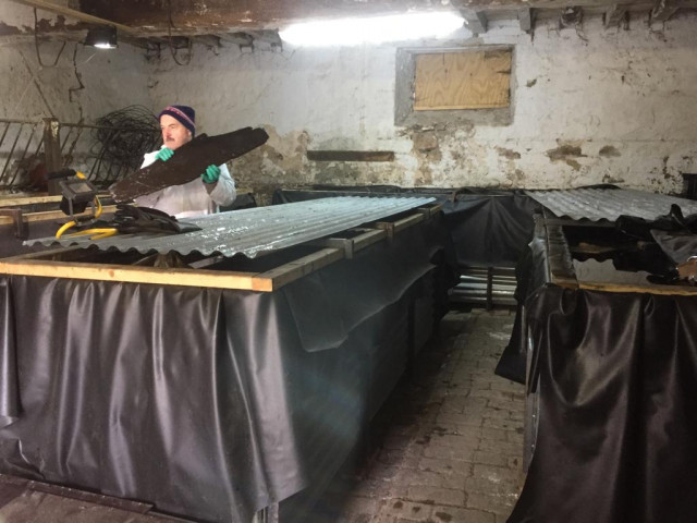 Reconstitution d'une roue d'écureuil du 15ème siècle