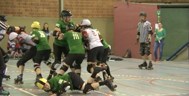 Roller Derby: première internationale à Liège