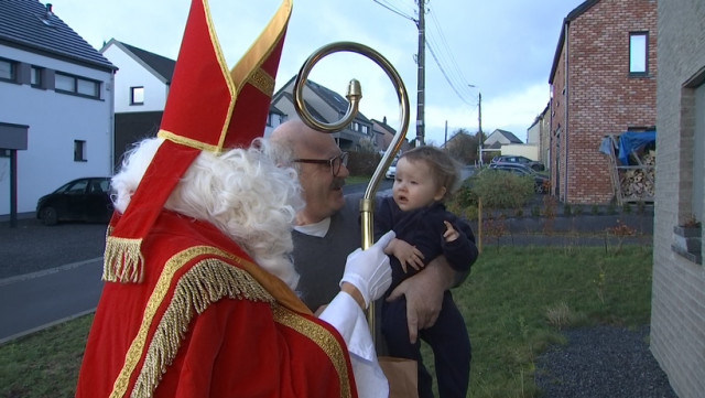 Saint-Nicolas livre le petit-déjeuner vers Chaudfontaine