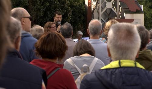 Seraing : Manifestation face au Val Saint Lambert contre le Cristal Park
