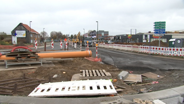 Trafic engorgé à Waremme suite à la fermeture de la N69