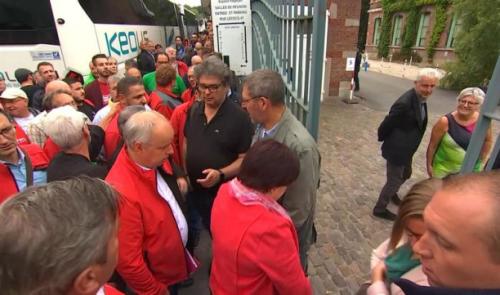 Travailleurs de l'armement chez Ecolo et au MR à Namur