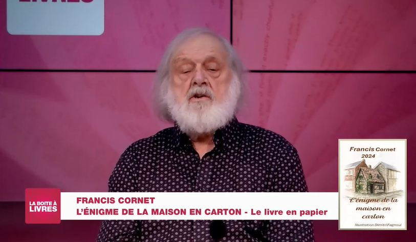 Boite à livres : Francis Cornet, L'énigme de la maison en carton (le livre en papier)