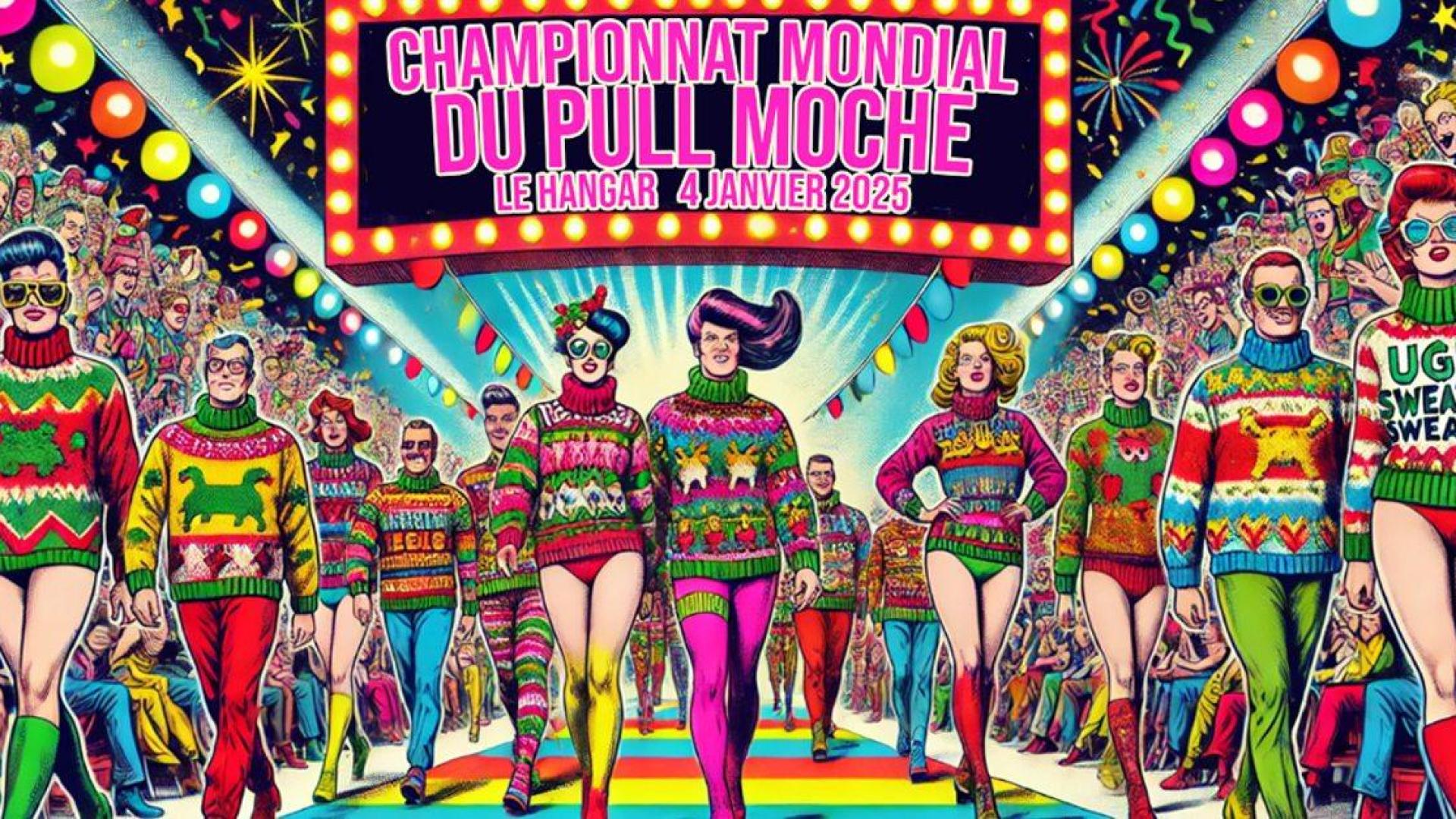 Championnat mondial du pull moche à l'ASBL Le Hangar
