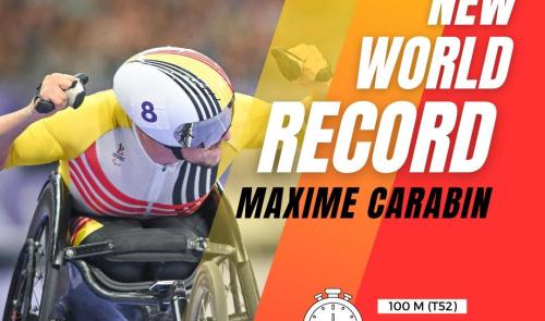 Handisport : grosse performance déjà en 2025 pour Maxime Carabin !