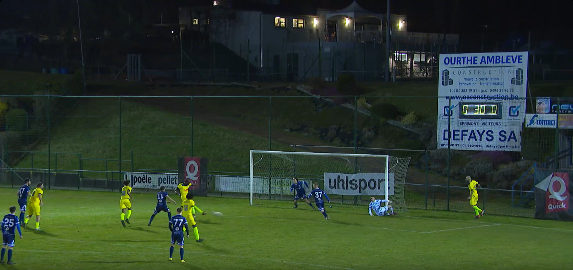D3ACFF : Sprimont s’impose face à Geer grâce à deux phases arrêtées