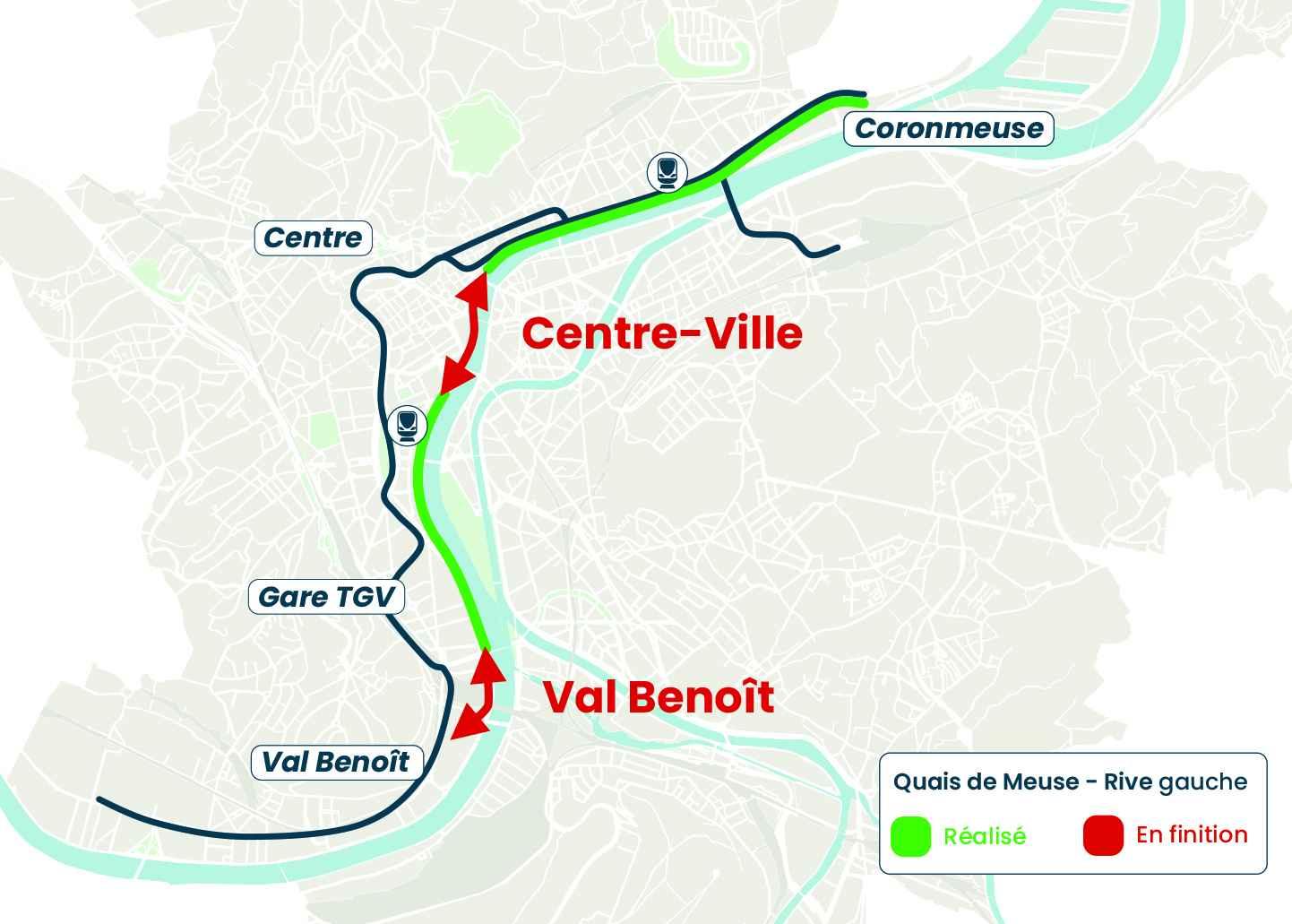 Début du chantier de réaménagement des quais de Meuse