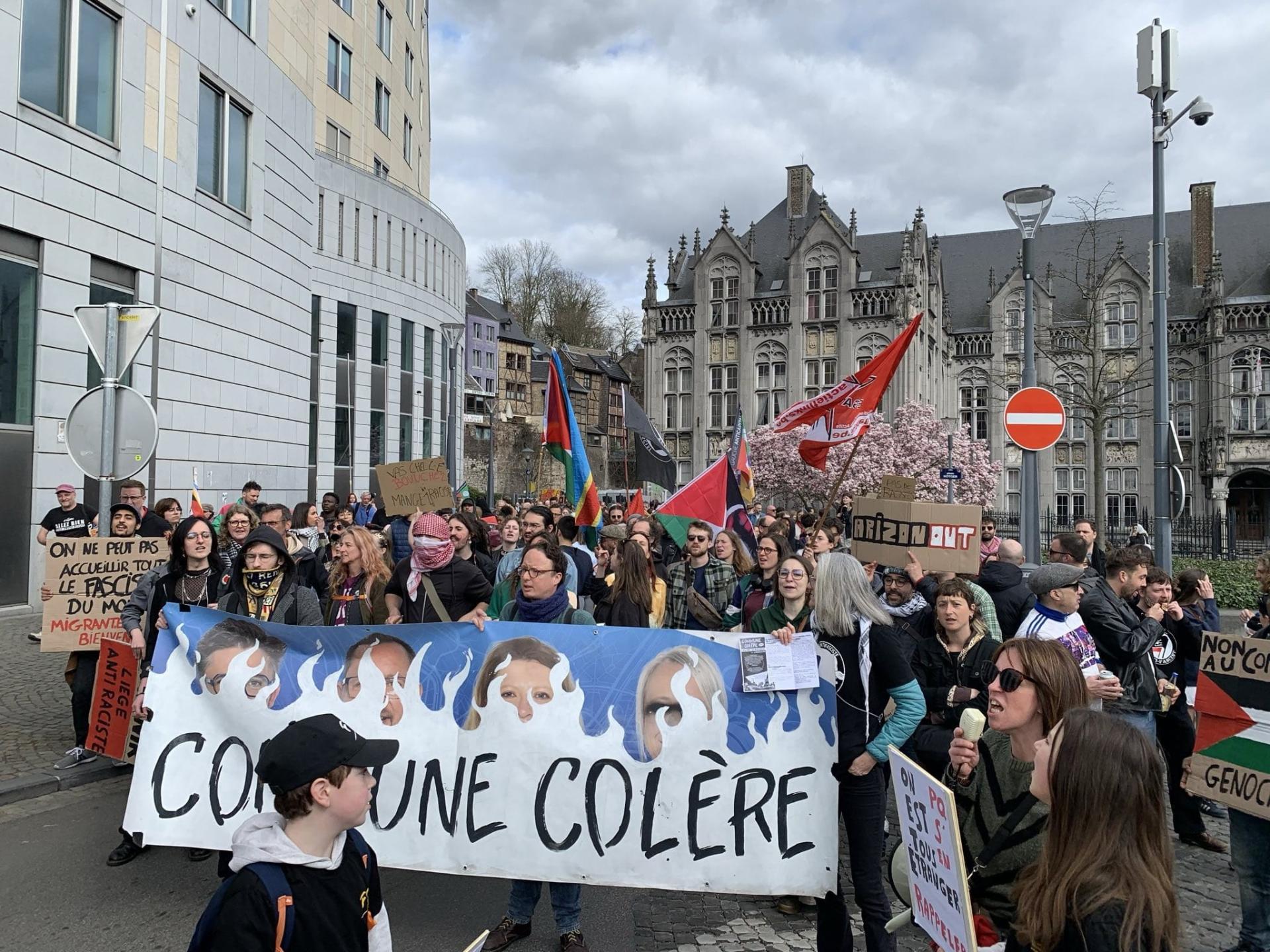 Environ 400 personnes dans les rues de Liège contre la discrimination et le racisme