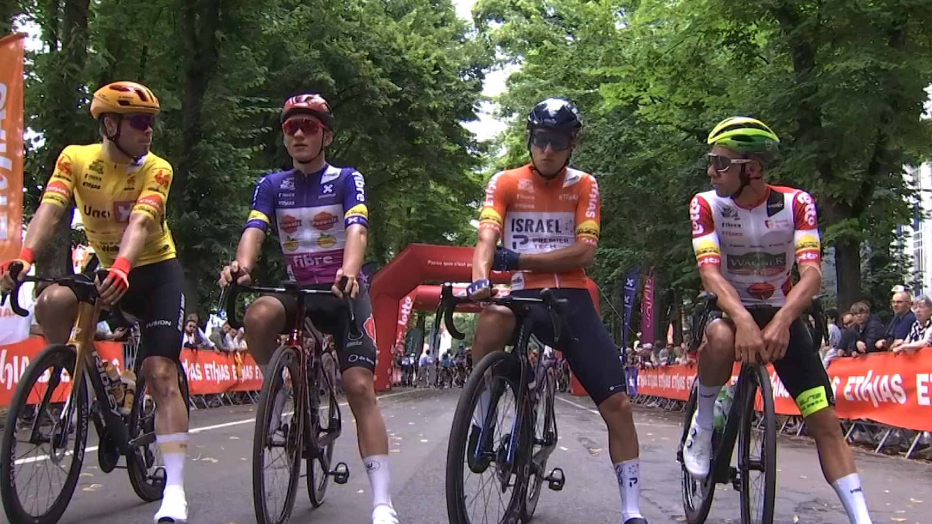 Départ de Huy pour la 2² étape du Tour de Wallonie