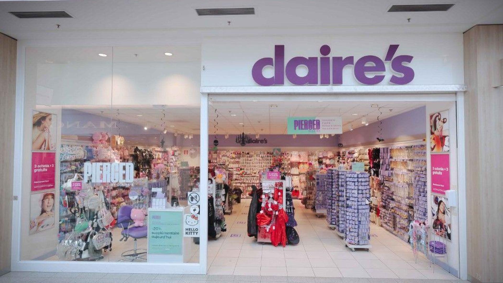 4 magasins liégeois touchés par la faillite de Claire's