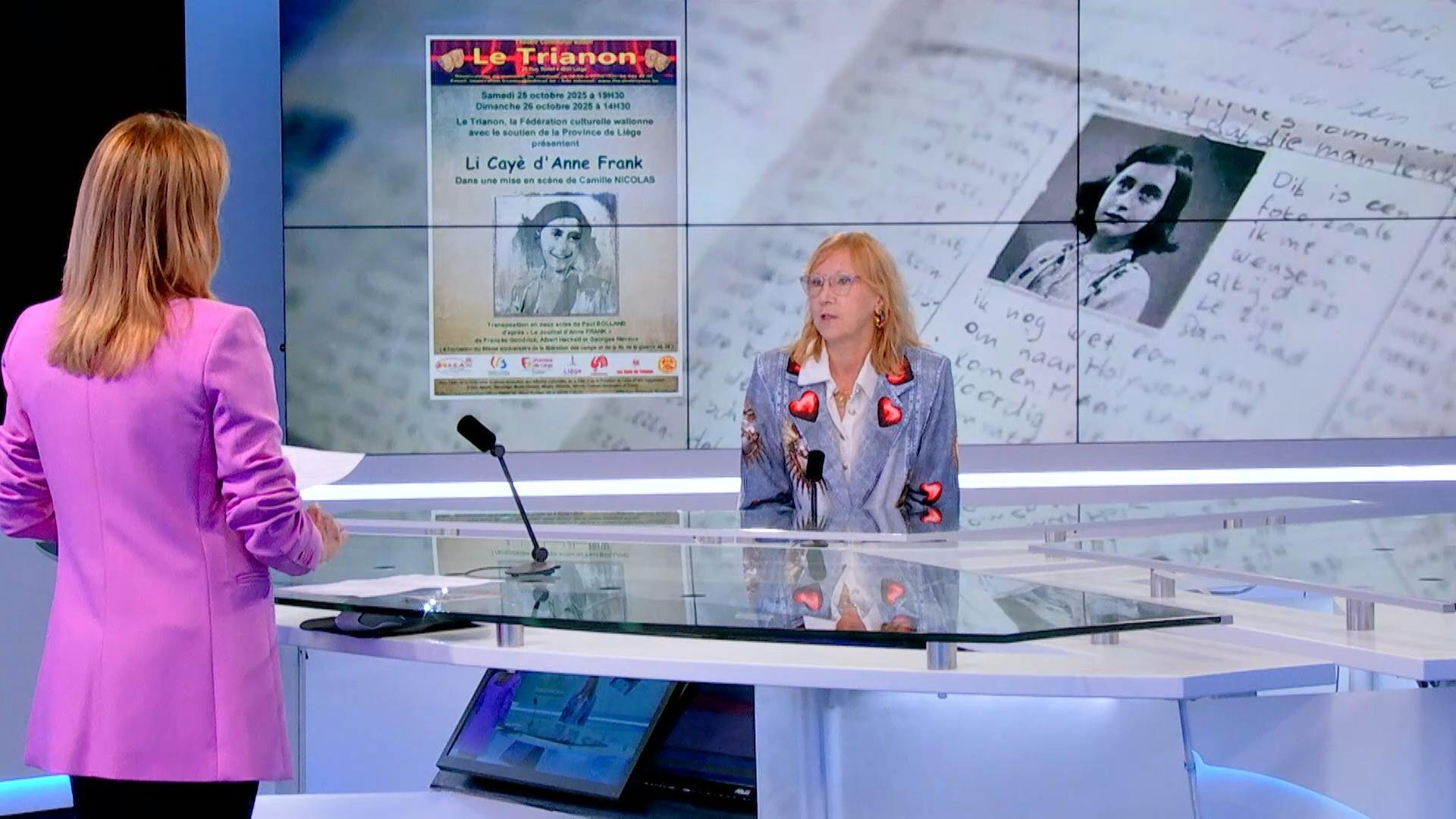 Les 25 et 26 octobre le théâtre du Trianon lance sa saison avec "Le journal d'Anne Frank"