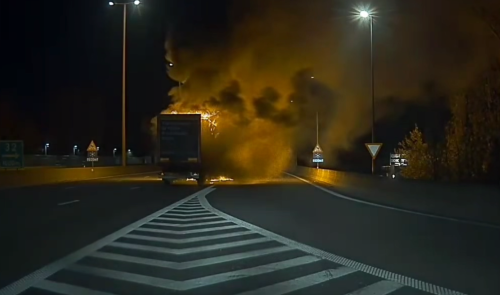 Gros embarras de circulation sur la E40 à Rocourt après l’incendie d’un camion