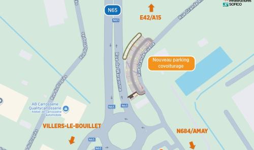 Nouvel espace de covoiturage à Villers-le-Bouillet