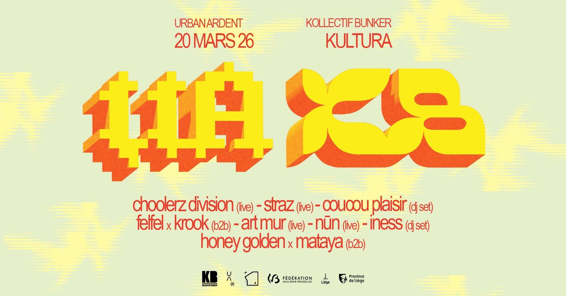 Evénement reporté : Urban Ardent et Kollectif Bunker pour une soirée entre Hip-Hop et Electro