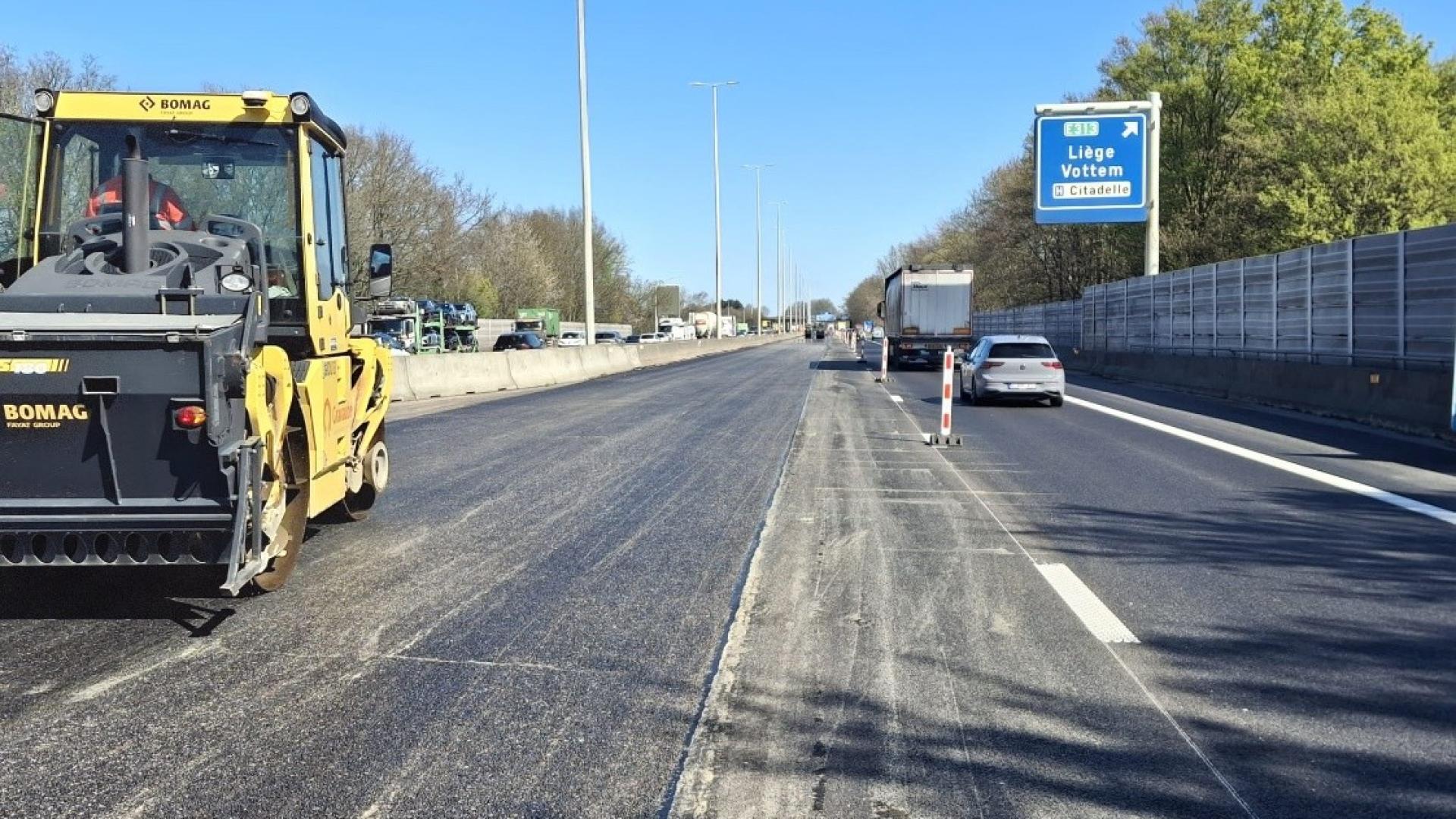 Fin du chantier sur l'E40 entre Alleur et Vottem