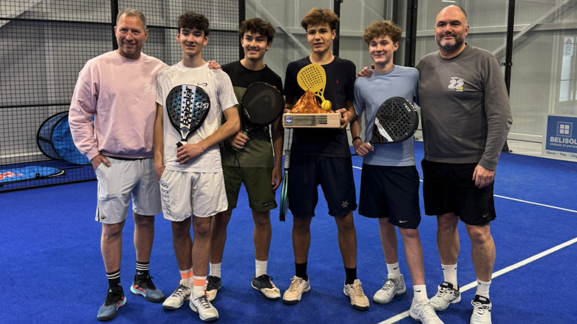 Le Squash22 récompensé pour son travail avec les jeunes en padel