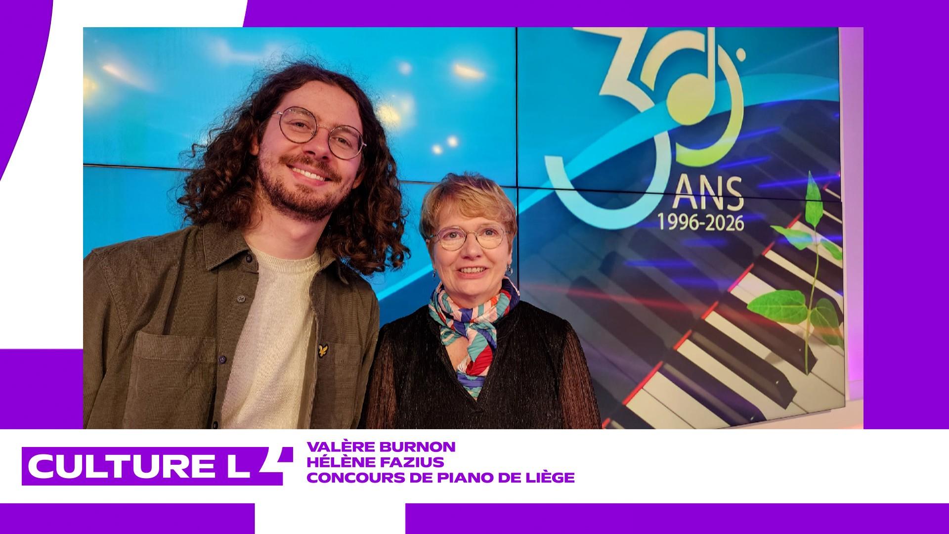 Valère Burnon et Hélène Fazius présentent le concours de piano de Liège
