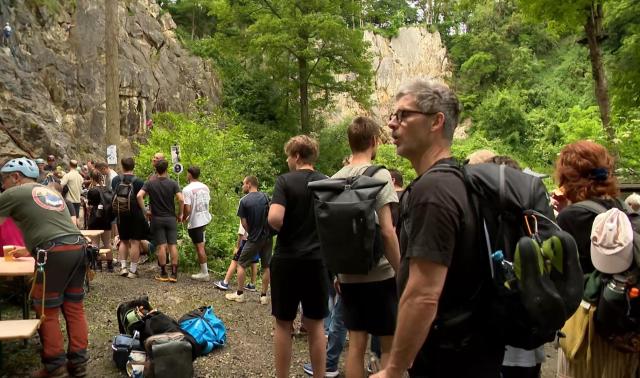 430 personnes sont venues s'essayer à l'escalade à Chokier