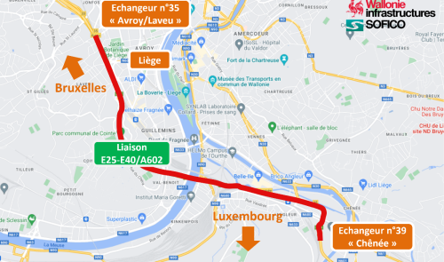 Mobilité : la liaison E25-E40/A602  fermée 5 nuits pour l’entretien trimestriel