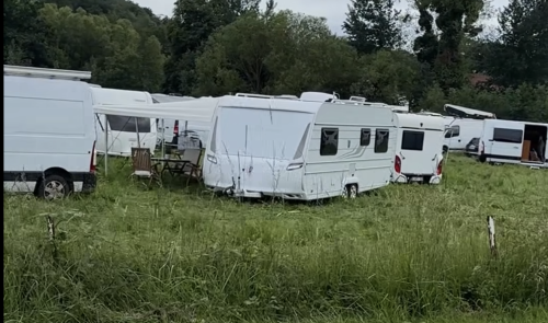 Une centaine de caravanes à Fumal