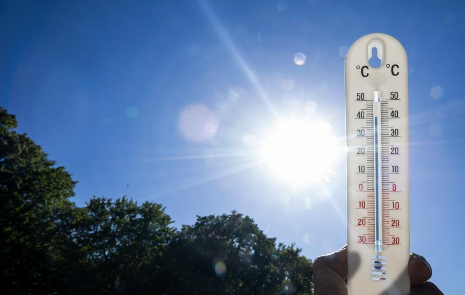 Phase d'avertissement "forte chaleur et pics d'ozone"