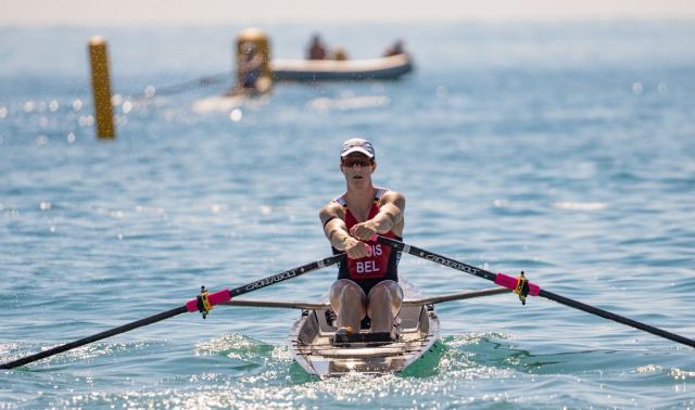 Benjamin Louis, champion de Belgique d'aviron de mer