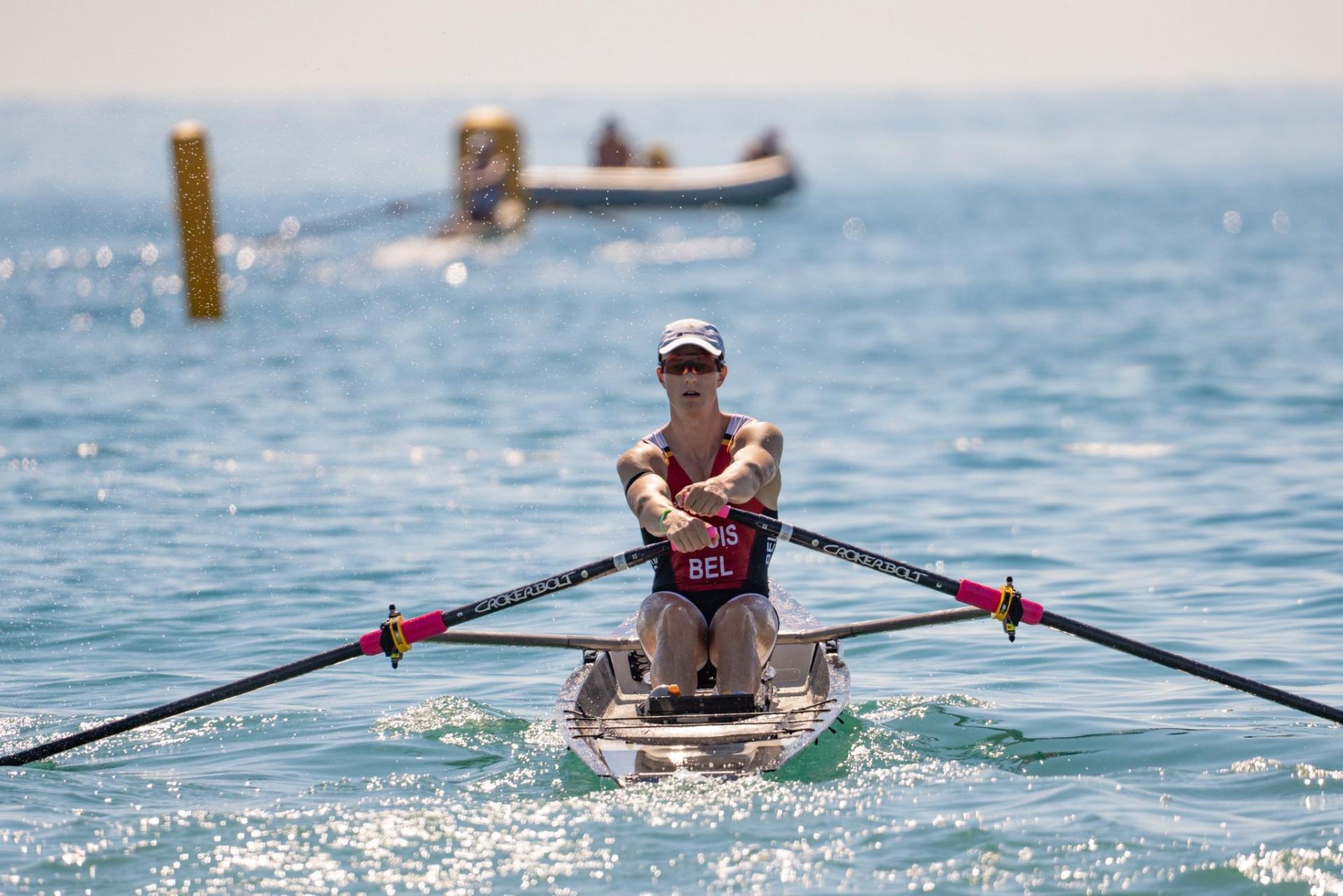 Benjamin Louis, champion de Belgique d'aviron de mer