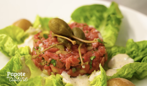 Le Tartare de bœuf réussi avec Delhaize et Dufrais
