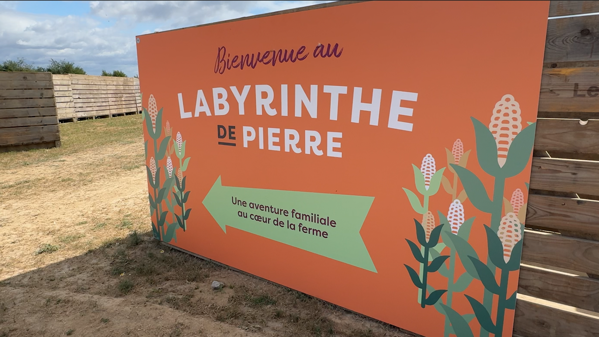 La ferme Le Maire à Verlaine rassemble autour d'un labyrinthe