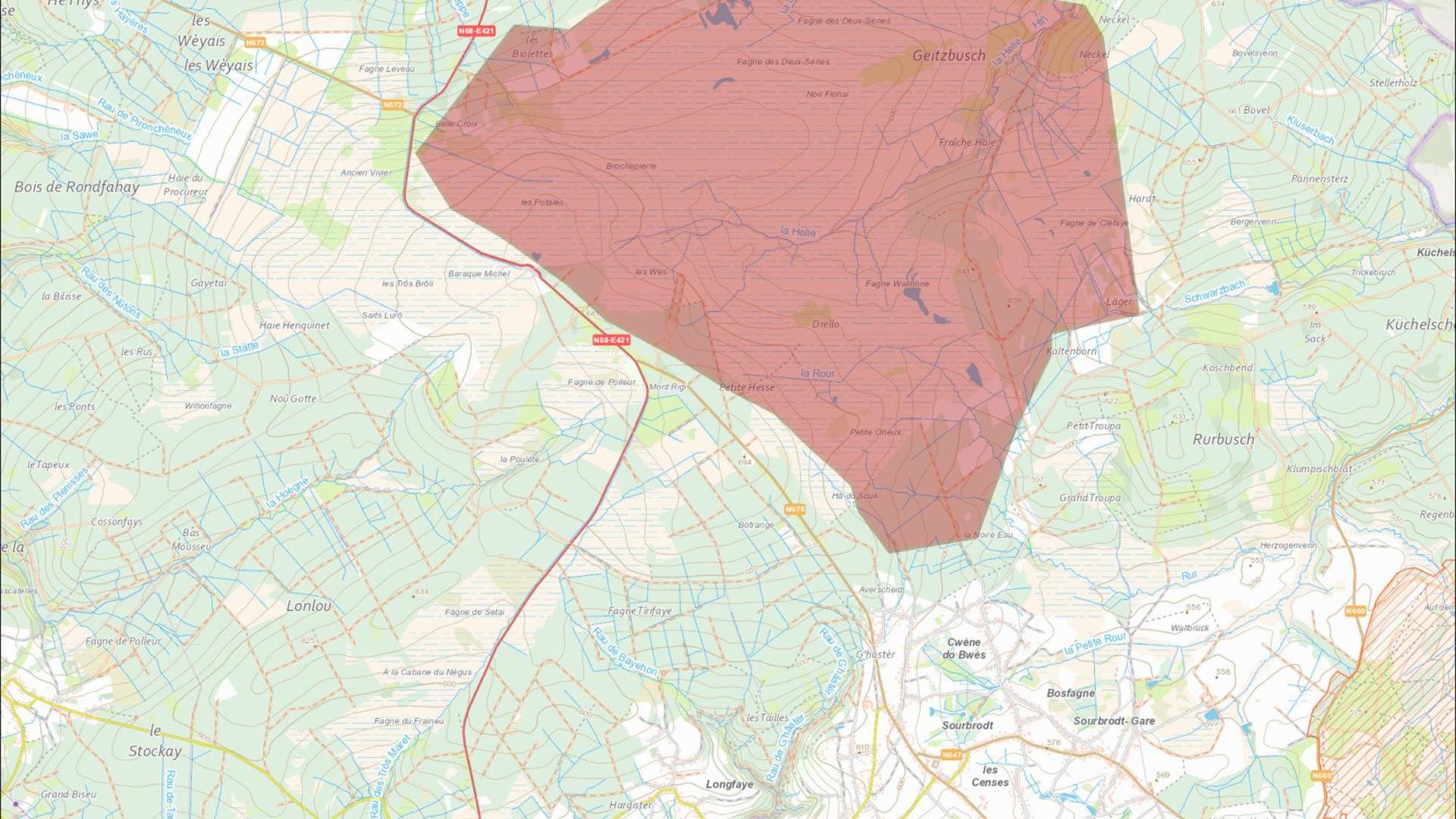 Incendie dans les Fagnes: le feu touche 2700 hectares