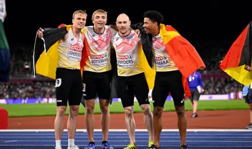 Euro d'athlétisme: le bronze pour Snyders au 4x100m