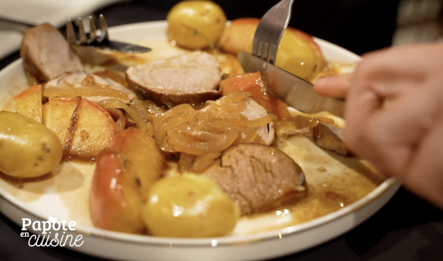 Au Delhaize de Waremme, Papote en cuisine dévoile une recette de filet mignon aux pommes et au cidre