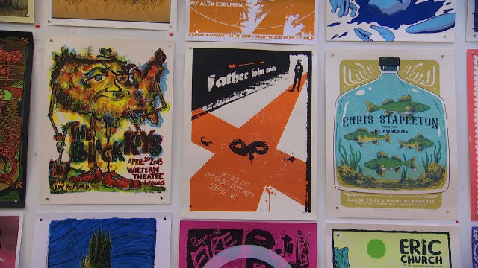"Flatstock 84" : une expo dédiée à l'affiche de concert au Blast Liège 