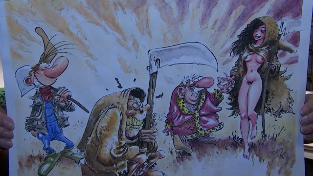 "Os ! Mâge Cauvin" : le dessinateur Marc Hardy rend hommage au scénariste Raoul Cauvin 