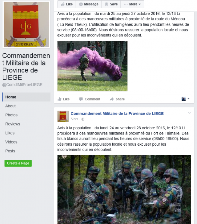 Armée : Facebook pour annoncer les grandes manoeuvres