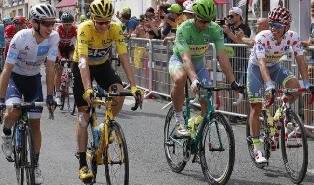 Arrivée d'étape à Liège pour le Tour de France 2017