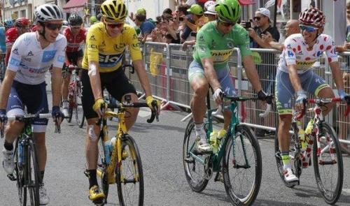 Arrivée d'étape à Liège pour le Tour de France 2017