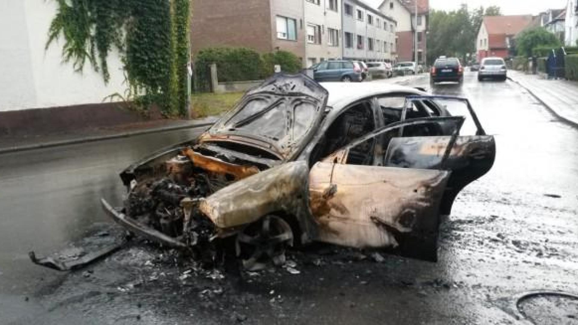 Véhicule incendié à Liège