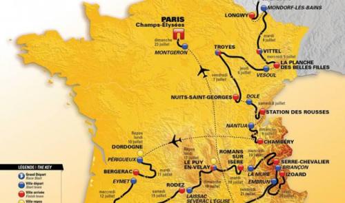 Le Tour 2017 : le parcours