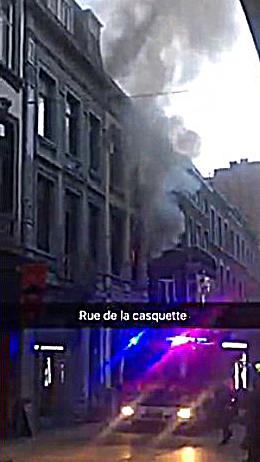 Incendie rue de la casquette à Liège