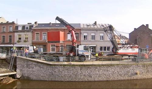 Chênée: les travaux de démolition de la passerelle prendront une semaine 