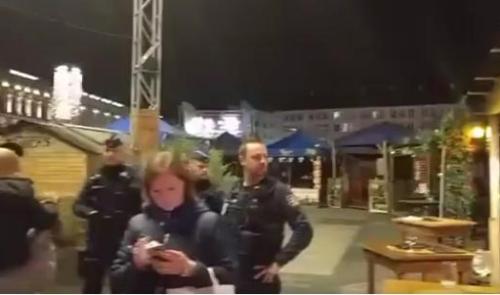 La vidéo de l'évacuation du marché de Noël 