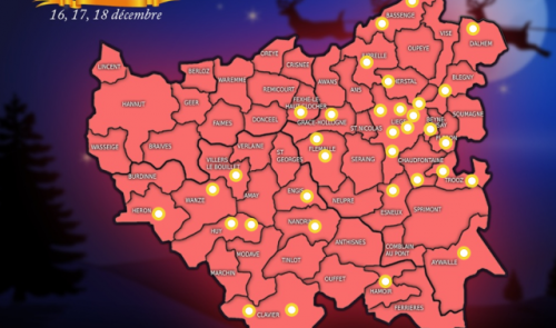 La carte des marchés de Noël pour ces 16, 17 et 18 décembre
