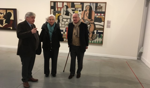 Visite royale à l'expo 21 rue la Boétie