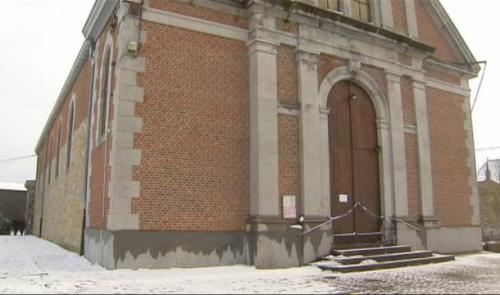 Ouffet : les dégâts suite à l'incendie de la collégiale Saint-Médard 
