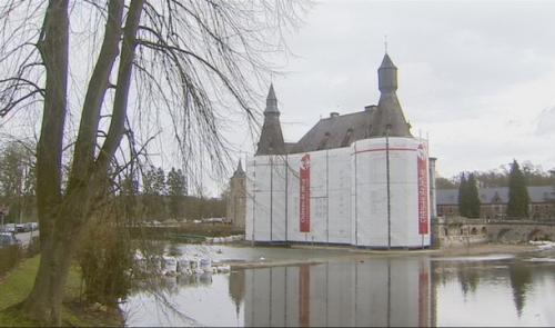 Importants travaux au chateau de Jehay