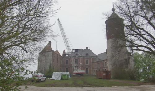 Château de Chokier : travaux de consolidation