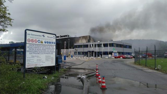 Wandre  : images du site ce matin