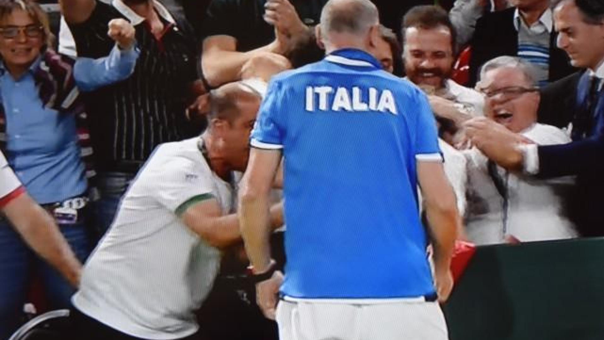 Coupe Davis : l'Italie revient à 2-1